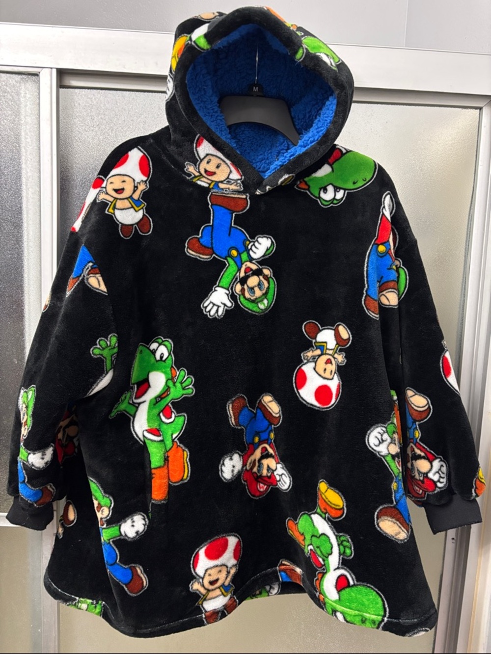 The Wayy Big Hoodie Nintendo Super Mario Kids Oversized Hoodie- OS - Picture 3 of 6